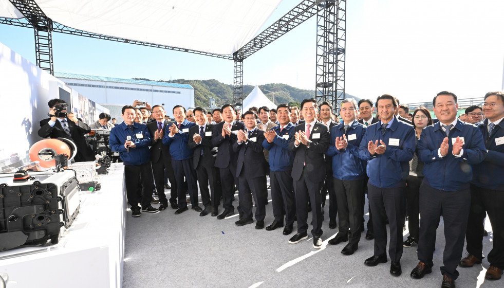Hyundai inicia la construcción de su planta de producción de pilas de combustible de hidrógeno en Corea.
