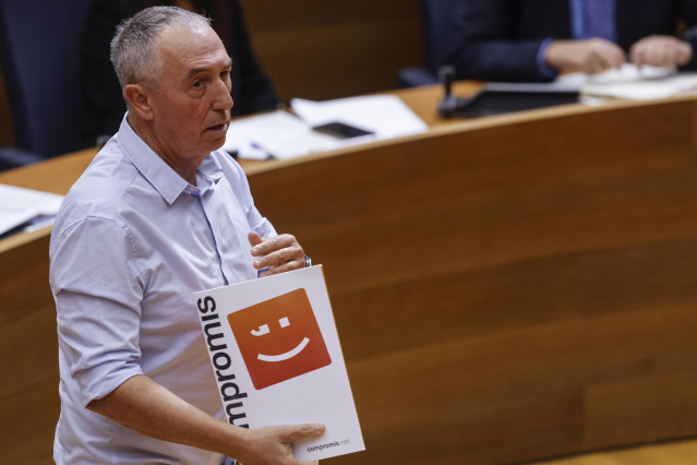 Archivo - El portavoz de Compromís en Les Corts, Joan Baldoví