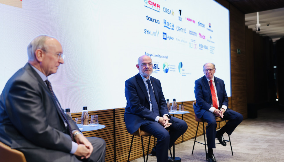 El conseller de Unión Europea y Acción Exterior de la Generalitat, Jaume Duch, durante su intervención este lunes en el Smart Cities Congress Brasil, organizado por la Cambra de Comerç Brasil-Cata