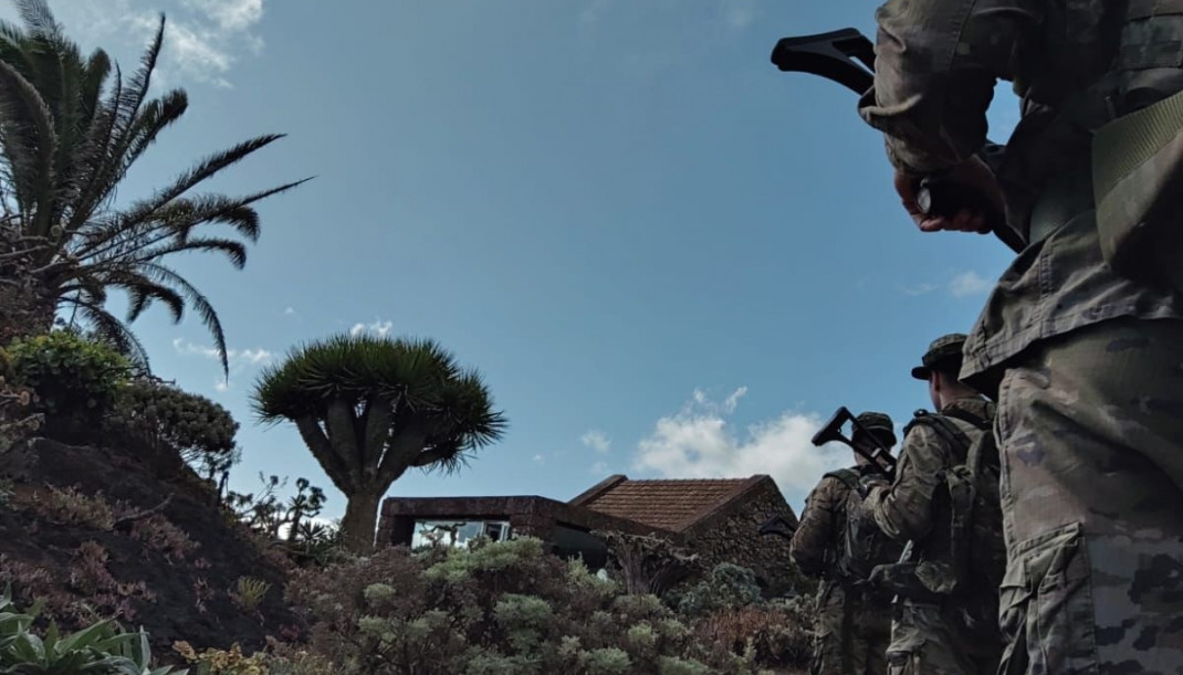 Despliegue del ejército en la isla de El Hierro