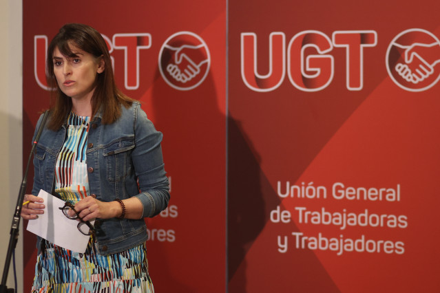 Archivo - La secretaria ejecutiva de UGT, Cristina Estévez