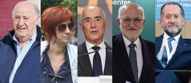 Top 5 de los más ricos de España.