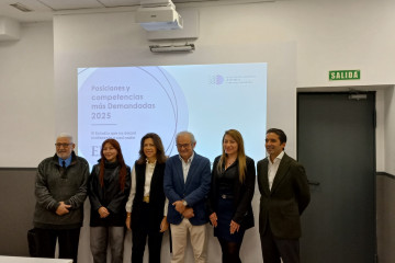 Presentación del 'Informe EP+D 2025', elaborado por la Asociación Española de Directores de Recursos Humanos (AEDRH) a través de su comunidad e Talento y Liderazgo junto con EUDE Business School, 