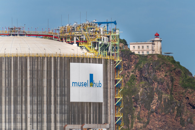 Terminal de Musel Energy Hub en Gijón, en el puerto gijonés de El Musel.