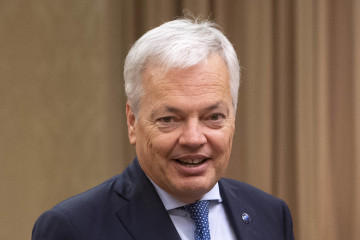 Archivo - El excomisario de Justicia Didier Reynders, en una imagen de archivo durante una visita a España.