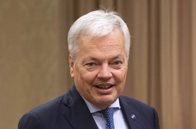Archivo - El excomisario de Justicia Didier Reynders, en una imagen de archivo durante una visita a España.