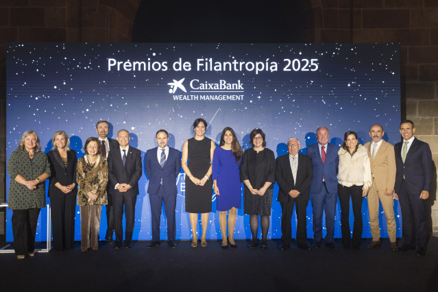 Los galardonados en la octava edición de los Premios de Filantropía de CaixaBank Wealth Management