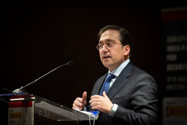 Archivo - El ministro de Asuntos Exteriores, Unión Europea y Cooperación, José Manuel Albares, inaugura el seminario 'Europa y España ante el Indopacífico: retos para la gobernanza global y de seguridad', en marzo de 2022.