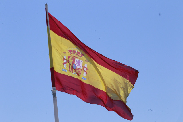 Archivo - Bandera de España.