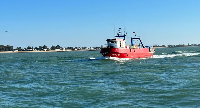 Barco arrastre Sanlucar de Barrameda.