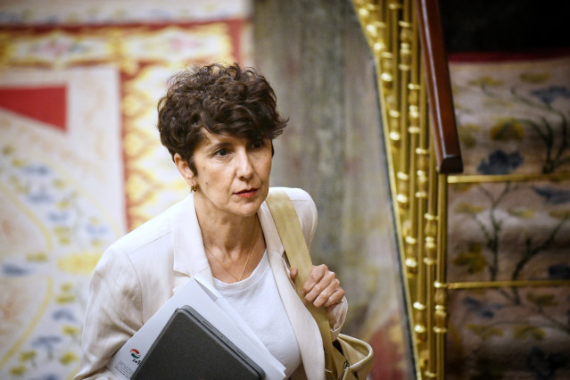 Archivo - La portavoz del PNV en el Congreso, Maribel Vaquero, durante una sesión plenaria en el Congreso de los Diputados