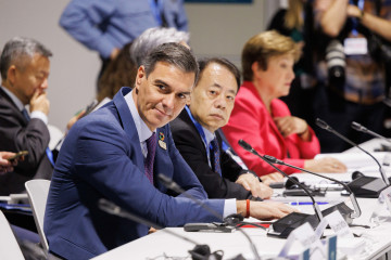 Archivo - El presidente del Gobierno, Pedro Sánchez, participa en un foro de la cumbre del clima COP29, a 12 de noviembre de 2024, en Bakú,  (Azerbaiyán).