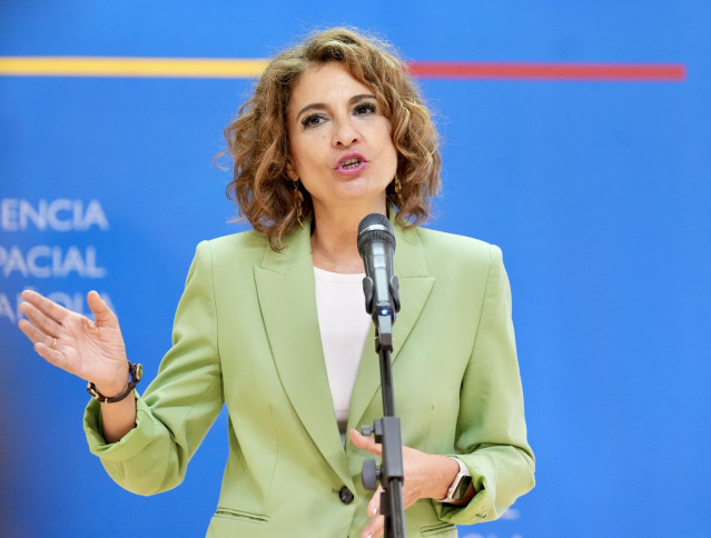 La vicepresidenta primera del Gobierno y ministra de Hacienda, María Jesús Montero.
