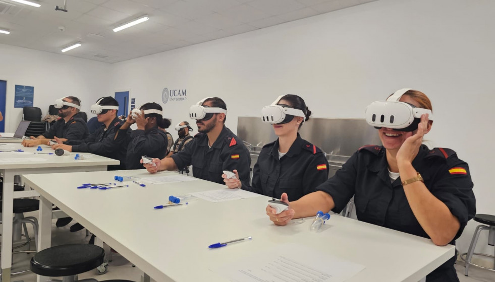La UCAM pone la realidad virtual al servicio del Ejército para salvar vidas