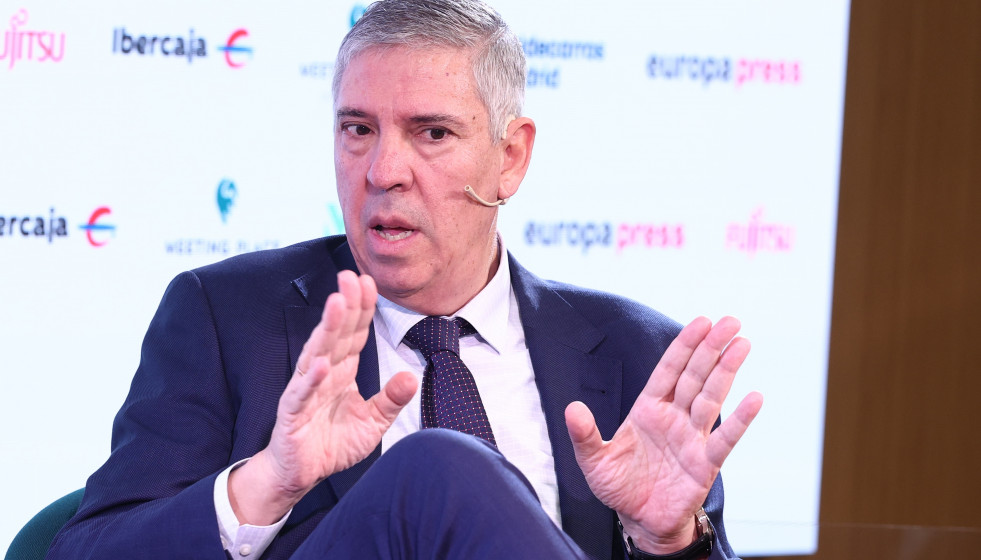 El presidente de IFEMA Madrid, José Vicente de los Mozos, durante un desayuno informativo en el Meeting Place, a 7 de noviembre de 2025, en Madrid (España).