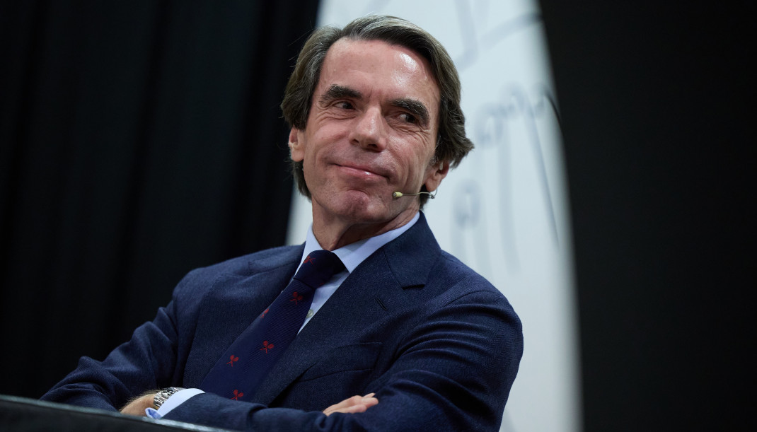 Archivo - El expresidente del gobierno, José María Aznar, ofrece la lección magistral:  'Los Gobiernos de José María Aznar (1996-2004)', en el Goethe- Institut Madrid, a 28 de octubre de 2024, en