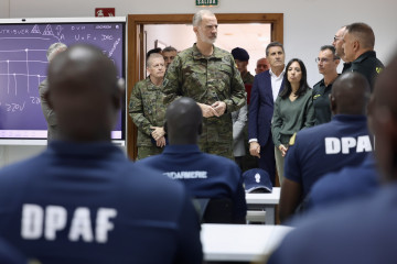 El rey Felipe VI visita este viernes en Cádiz la Unidad de Formación y Doctrina del Servicio Marítimo de la Guardia Civil. A 7 de noviembre de 2025, en Cádiz (Andalucía, España).