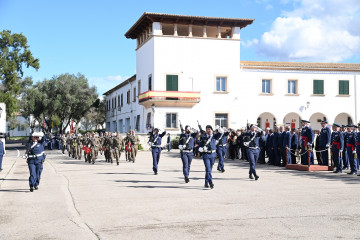 Desfile militar por el 75º aniversario de la base aérea de Son Sant Joan.