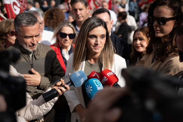 Vicesecretaria general del PSOE-A, María Márquez, ha afeado que el presidente andaluz, Moreno Bonilla, dé la crisis de los cribados por 