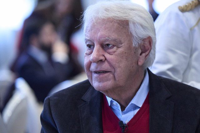 El expresidente del Gobierno Felipe González, durante la celebración de los Desayunos del Campo, a 11 de noviembre de 2025, en Madrid (España). La agencia Grayling organiza este evento referente en España para el medio rural.