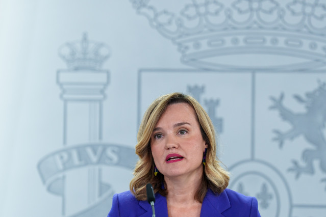 La portavoz del Gobierno y ministra de Educación, Formación Profesional, y Deportes, Pilar Alegría