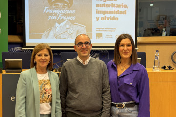 Izaskun Bilbao, Ion GAmbra y Ohiane Agirregoitia del PNV.