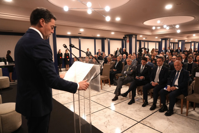 El lehendakari, Imanol Pradales, en la jornada 'Hacia el futuro' de Europa Press Euskadi