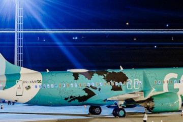 Archivo - Un avión de la aerolínea brasileña Gol.