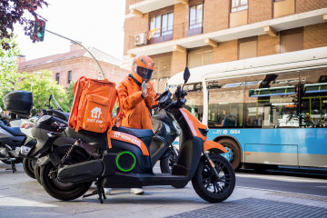 Archivo - Repartidor de Just Eat