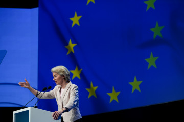 Archivo - La presidenta de la Comisión Europea, Ursula Von Der Leyen,