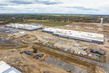 Archivo - La planta de baterías de Toyota en Greensboro (Carolina del Norte).
