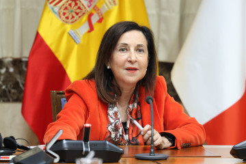 La ministra de Defensa, Margarita Robles, durante una reunión en el Ministerio de Defensa, a 7 de noviembre de 2025, en Madrid (España).