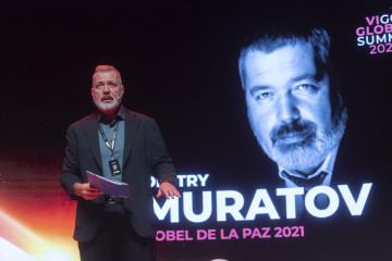 El premio Nobel de la Paz 2021, Dmitri Murátov.
