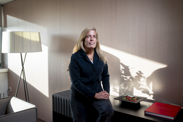 La consejera de Economía, Hacienda y Empleo de la Comunidad de Madrid, Rocío Albert, posa para Europa Press, a 12 de noviembre de 2025, en Madrid (España).