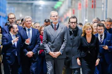 El Rey Felipe VI visita una de las instalaciones de Gestamp en Pekín (China), en el marco de la visita de Estado a este país que se celebra esta semana