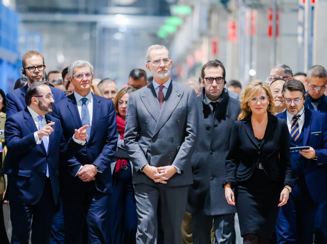 El Rey Felipe VI visita una de las instalaciones de Gestamp en Pekín (China), en el marco de la visita de Estado a este país que se celebra esta semana