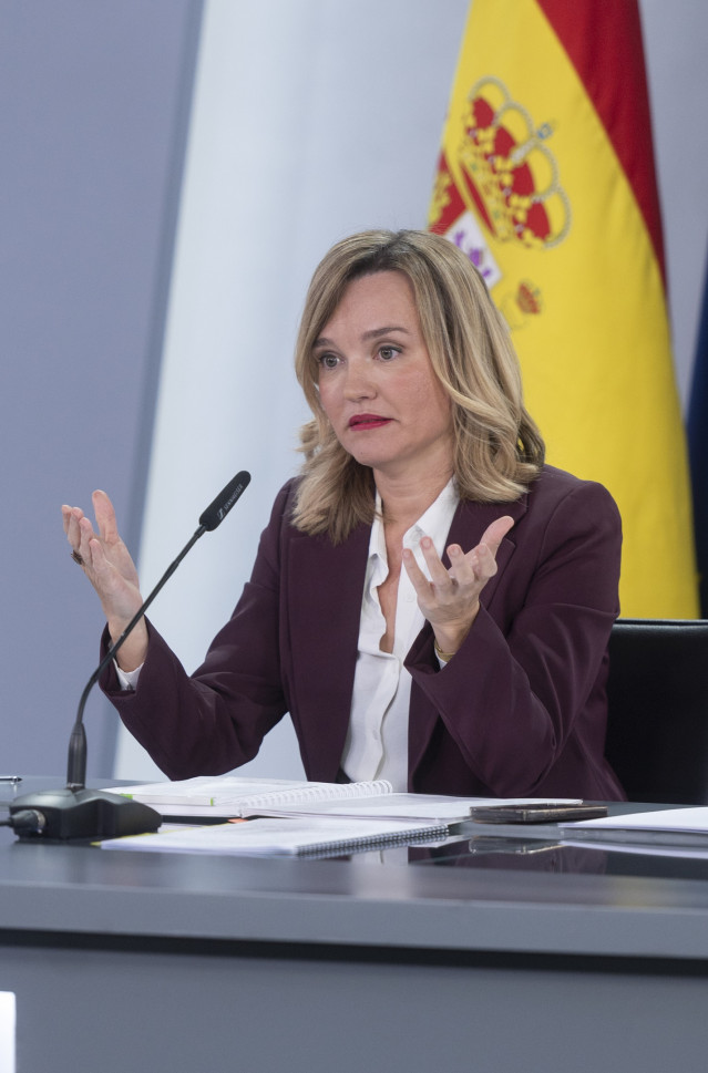 La ministra de educación, formación profesional y deportes, Pilar Alegría.