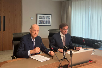 El presidente de Colonial SFL, Juan José Brugera, y el consejero delegado, Pere Viñolas.