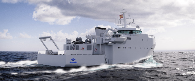 Buque hidrográfico costero (BHC) de la Armada, diseñado por Navantia.