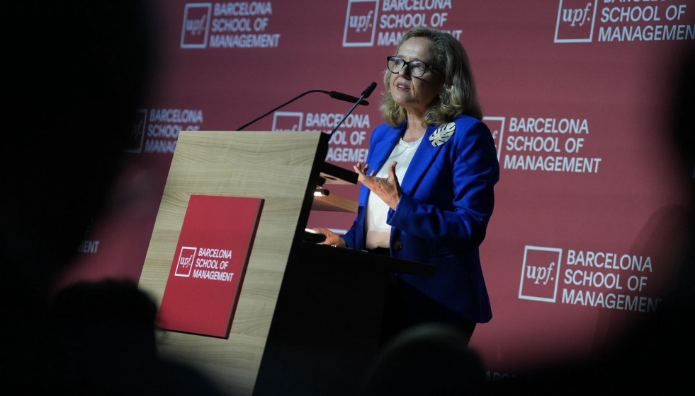 La presidenta del Banco Europeo de Inversiones (BEI), Nadia Calviño.