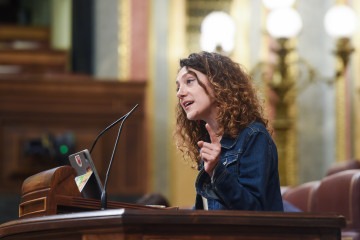 Archivo - La diputada de Sumar en el Congreso Aina Vidal.