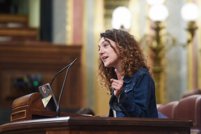 Archivo - La diputada de Sumar en el Congreso Aina Vidal.