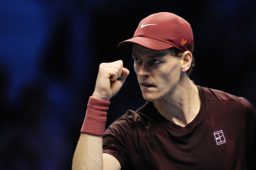 EuropaPress 7105167 16 november 2025 italy turin italian tennis player jannik sinner reacts