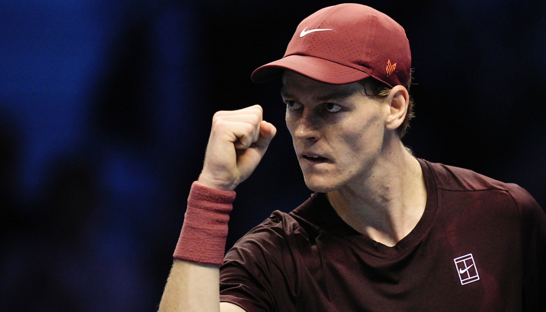 EuropaPress 7105167 16 november 2025 italy turin italian tennis player jannik sinner reacts