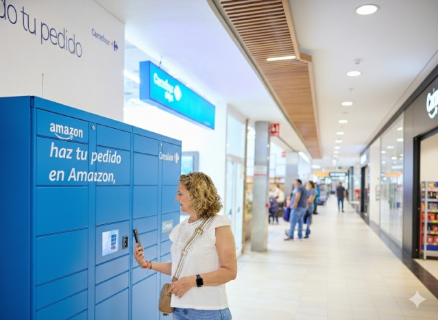 Taquillas de Amazon en las tiendas de Carrefour