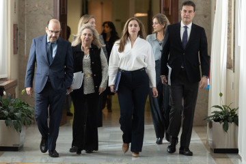 La portavoz del PP en el Congreso, Ester Muñoz, a su llegada a la Junta de Portavoces en el Congreso de los Diputados, a 11 de noviembre de 2025, en Madrid (España).