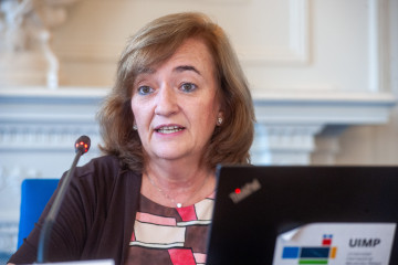 Archivo - La presidenta de la Airef, Cristina Herrero, durante el XLII seminario de economía de la APIE y la UIMP, el 24 de junio de 2025.