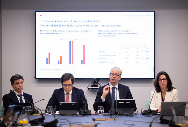 Presentación Informe de Mercado 2026 de Santander Asset Management (AM).