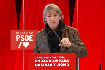 El secretario general del PSOE de Castilla y León y candidato a la Presidencia de la Junta, Carlos Martínez