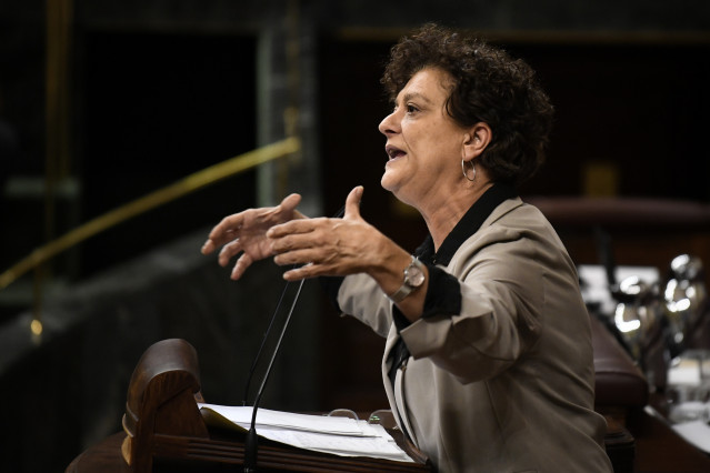 Archivo - La diputada de ERC Pilar Vallugera.